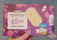 Passion fruit mini ice creams