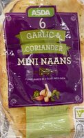 6 Garlic & Coriander Mini Naans