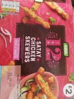 Satay chicken skewers