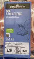 Pork loin steaks