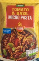 Tomato and basil micro pasta