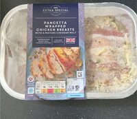 Pancetta wrapped chicken breast