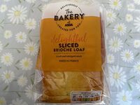 Sliced brioche loaf