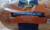 4 Sliced Brioche Burger Buns