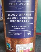 Blood orange flavour drinking chocolate