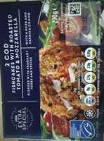2 Cod fishcakes tomato and mozzarella