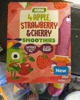 Apple strawberry and cherry smoothie