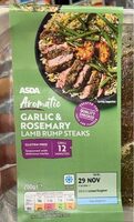 Garlic and rosemary lamb rump steaks