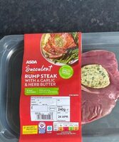 Rump steak with a garlic & herb butter