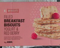 Filled Breakfast Biscuits Yoghurt & Berry