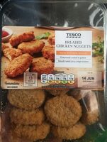 Breaded chicken nuggets