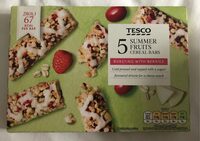 5 Summer fruits cereal bars