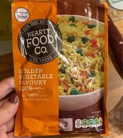 Golden vegetable savoury rice