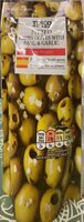 Pitted olives with basil & garlic