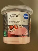 Strawberries and cream frosting