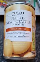 Peeled new potatoes