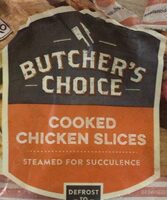 Cooked chicken slices