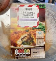 2 BREADED GARLIC chicken kievs