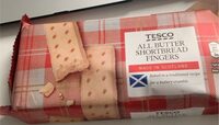 All butter shortbread fingers
