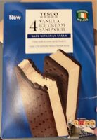 Vanilla ice cream sandwich