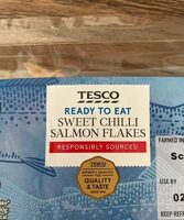 Ready to eat. Sweet chilli salmon flakes