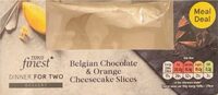 Belgian Chocolate & Orange Cheesecake Slices