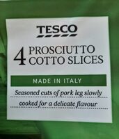 4 Prosciutto Cotto Slices