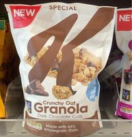 Crunchy Oat Granola Dark Chocolate Curls