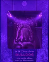 Milk chocolate bulldog