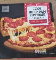 Deep pan pepperoni pizza