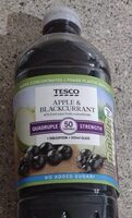 Tesco appleand blackcurrant squash