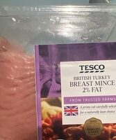 Tesco: British Turkey Breast Lean Mince - 2% Fat