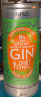 Extra Dry Seville Orange Gin & Diet Tonic