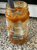 Red lentil & tomato pesto