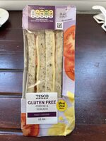 Tesco gluten free cheese and tomato sandwich