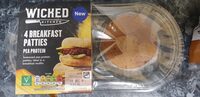4 breakfast Patties Pea protien
