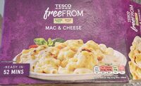 Gluten free pasta with a cheese sauce and topped w