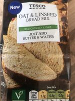 Oat and linseed bread mix