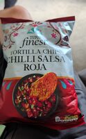 TESCO finest TORTILLA CHIPS CHILLI SALSA ROJA Serv