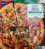 Stonebaked Pesto Veggie Pizza