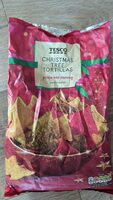 TESCO CHRISTMAS TREE TORTILLAS LIGHTLY SALTED % of