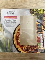 Tomato, olive & basil quiche