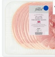 Tesco Finest Dry Cured Ham on the Bone Slices 130g