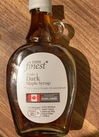 Dark maple syrup