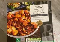 Five bean chilli and potato bake