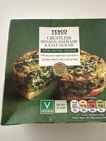 Crustless spinach edamame & kale quiche