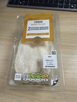 Cooked skinless chicken breasts