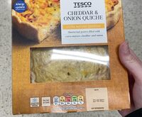 Cheddar and onion quiche