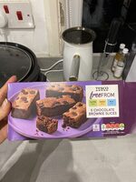 Free from chocolate brownie slices