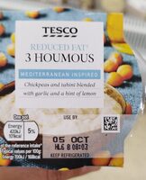 Reduced fat houmous